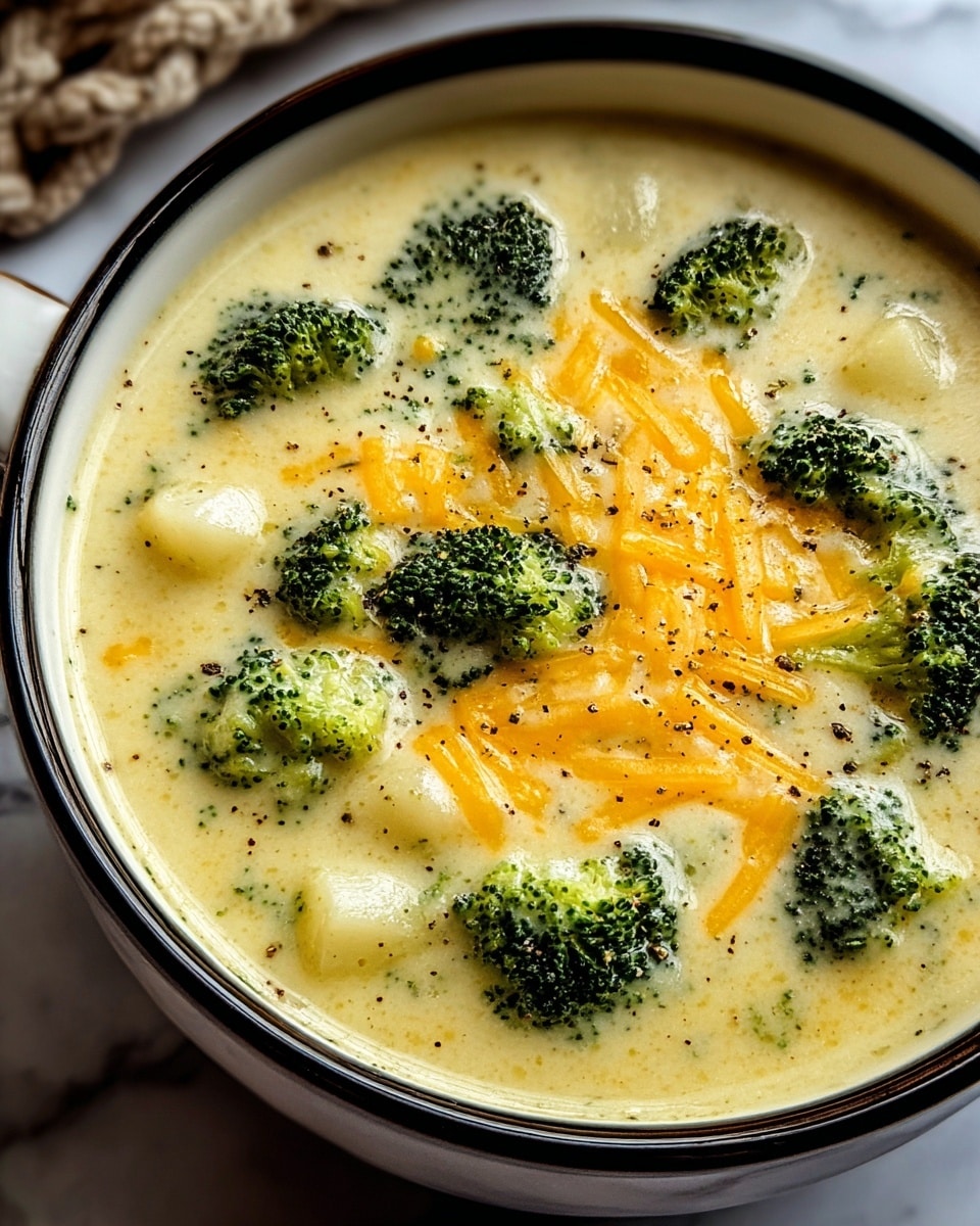 Creamy Broccoli Cheese Soup Recipe - Recipe Image