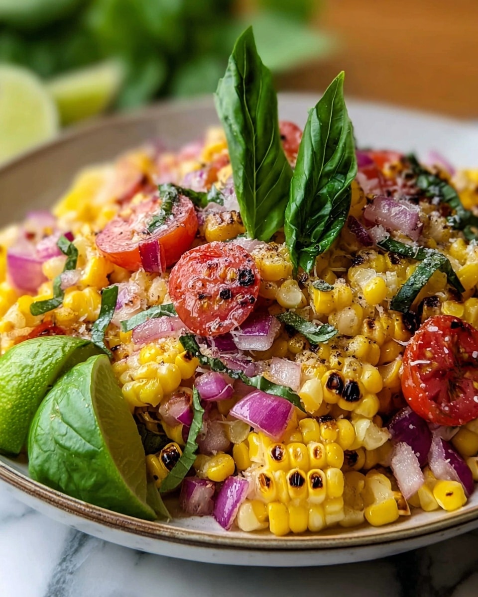 Charred Corn Delight with Feta and Fresh Herbs Recipe - Recipe Image