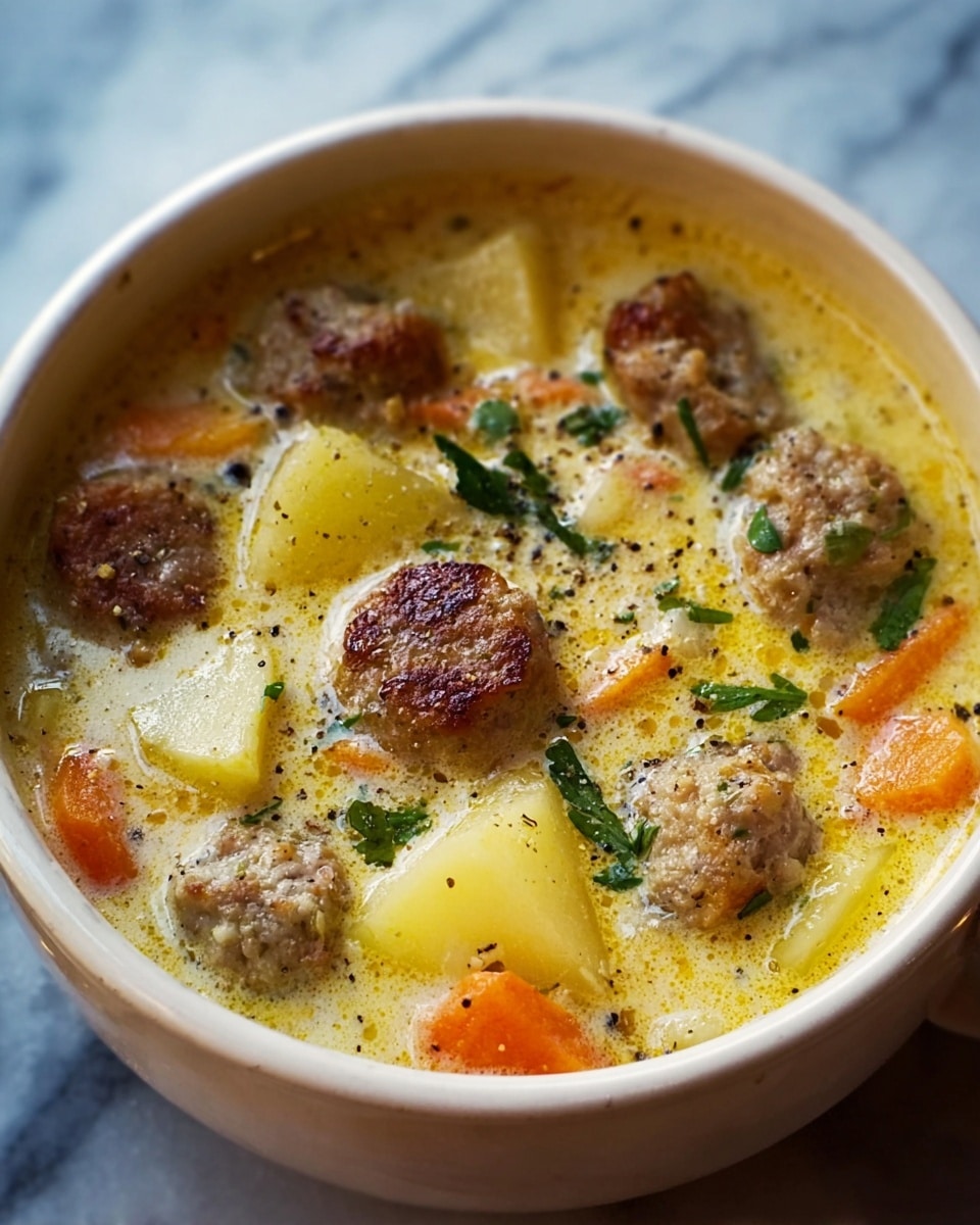 Hearty Sausage and Potato Soup with Kale Recipe - Recipe Image