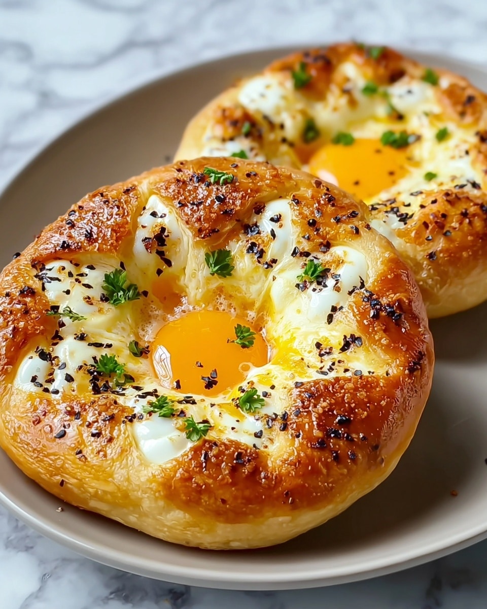 Air Fryer Cheesy Egg Bagels Recipe - Recipe Image