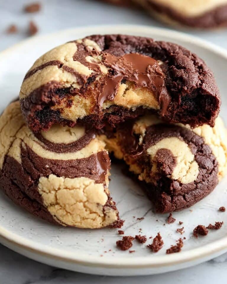 Peanut Butter Brownie Swirl Cookies Recipe