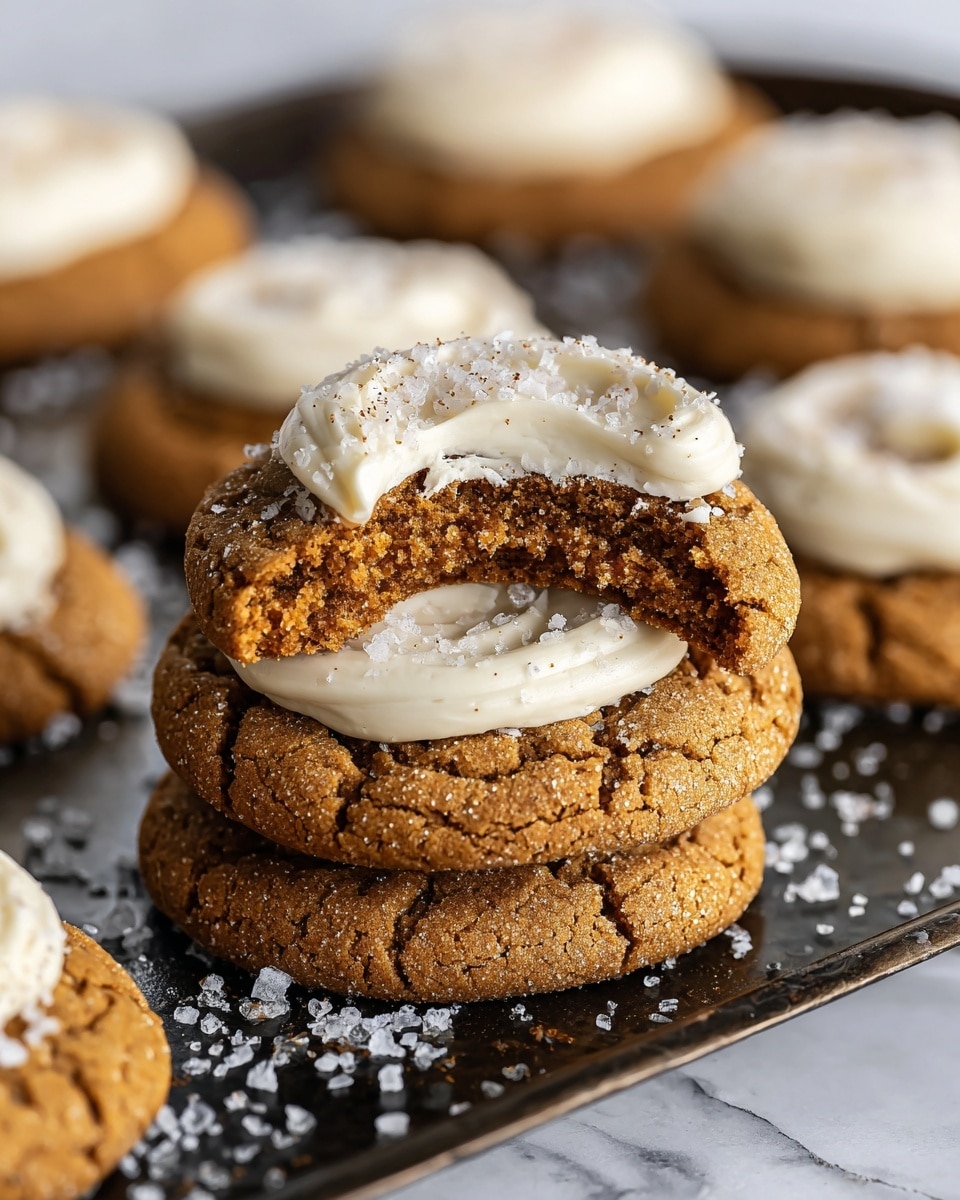 Healthy Soft Pumpkin Cookies with Salted Maple Frosting Recipe - Recipe Image