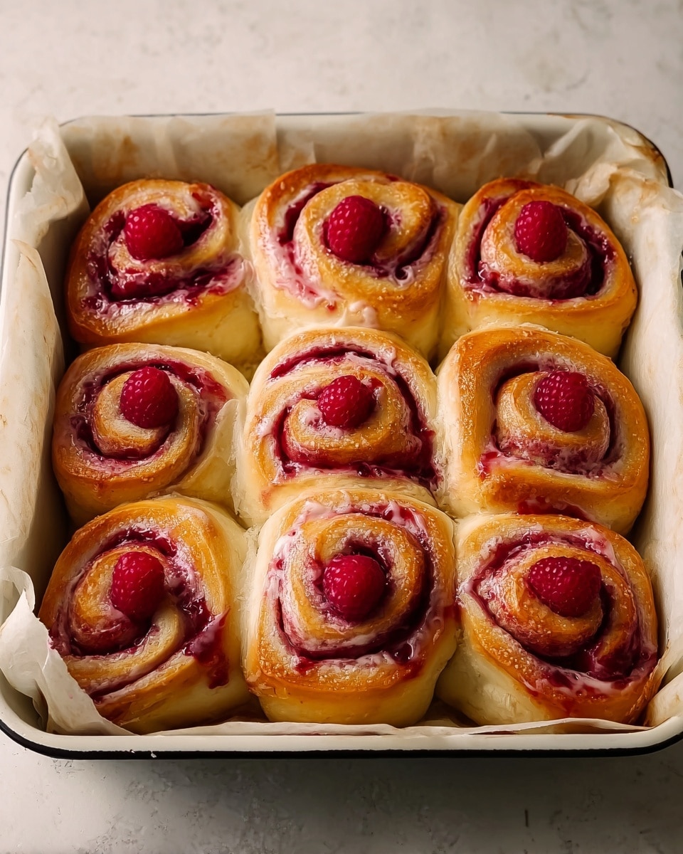 Raspberry Swirl Sweet Rolls Recipe - Recipe Image