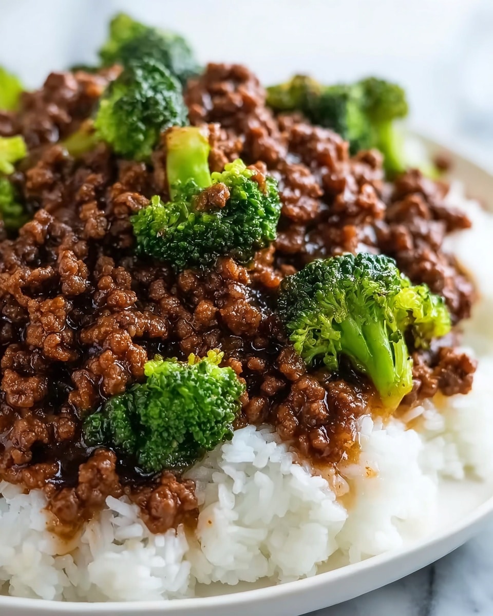 Honey Garlic Ground Beef and Broccoli Recipe - Recipe Image