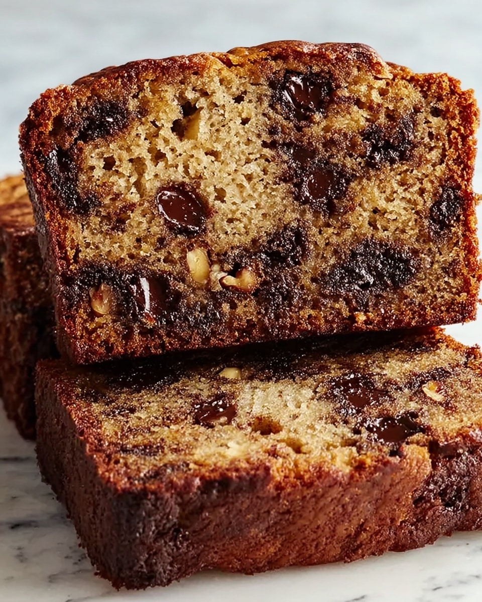 Vegan Chocolate Chip Banana Bread Recipe - Recipe Image