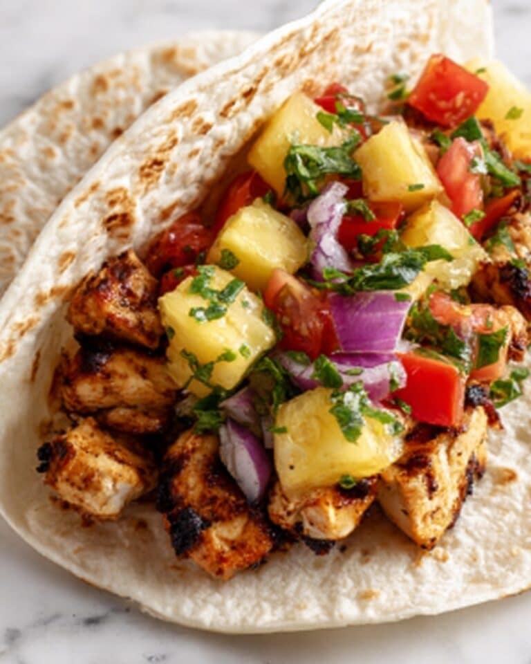 Chicken Tacos with Pineapple Salsa Recipe