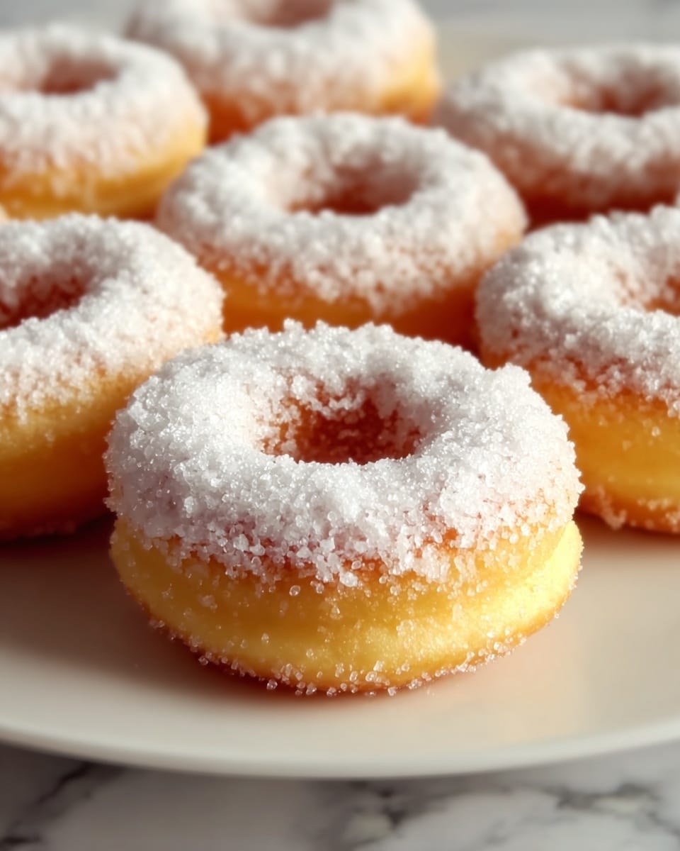 Fried Doughnuts with Sugar Recipe - Recipe Image