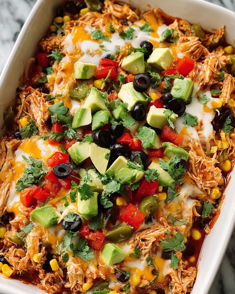 Chicken Burrito Casserole Recipe - Recipe Image