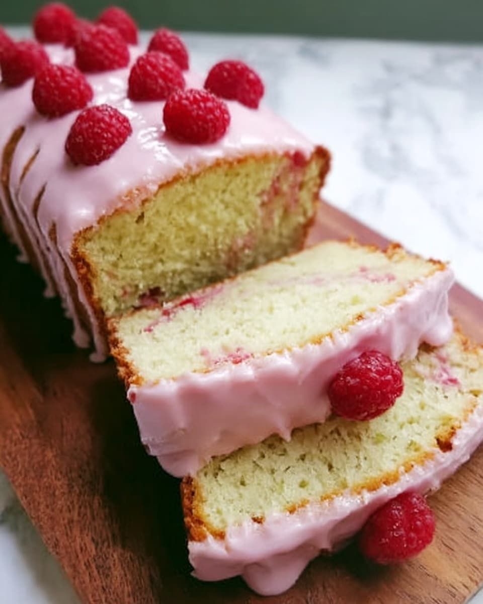 Raspberry Glazed Key Lime Cake Recipe - Recipe Image