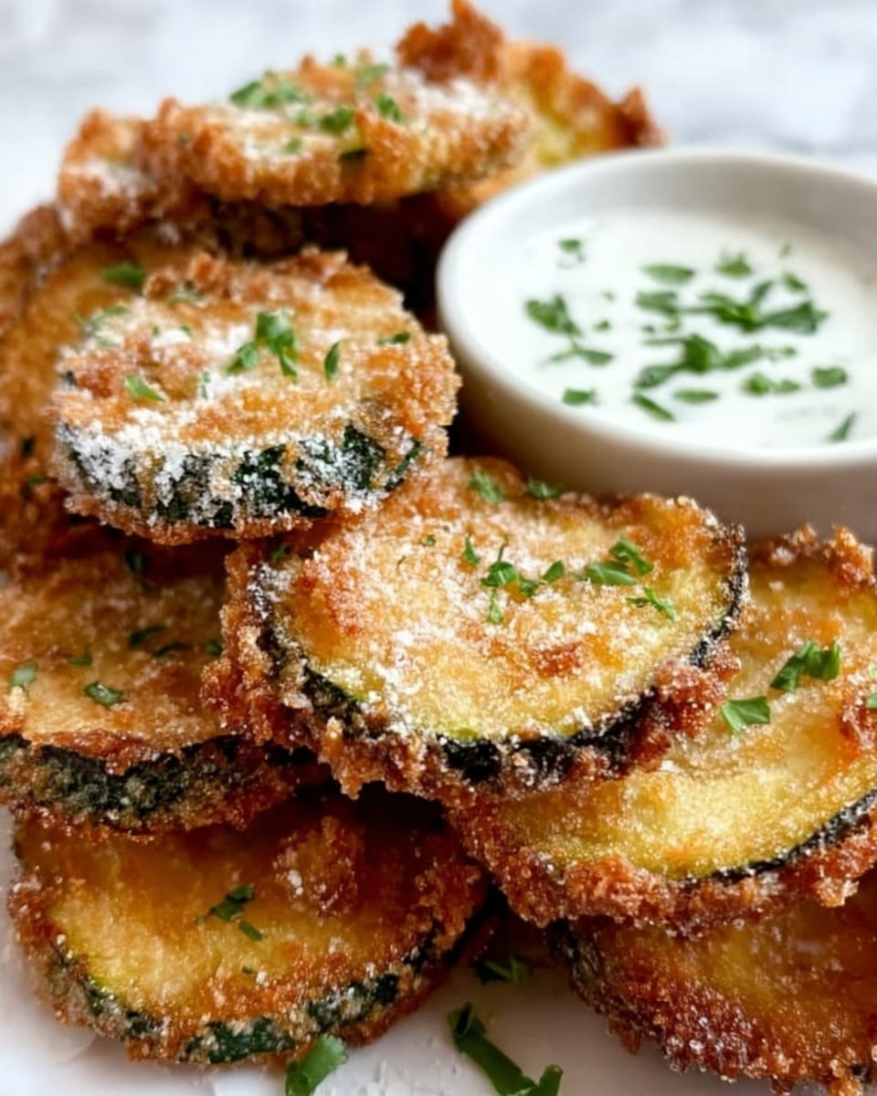 Fried Sliced Mushrooms with Ranch Dipping Sauce Recipe - Recipe Image