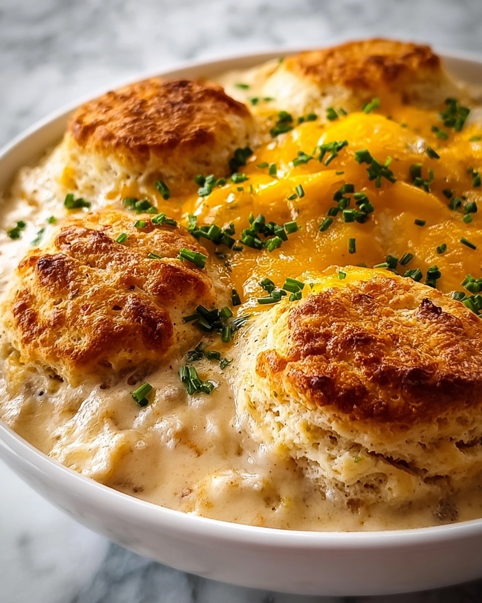 The Cheesy Chicken Biscuit Casserole Recipe - Recipe Image