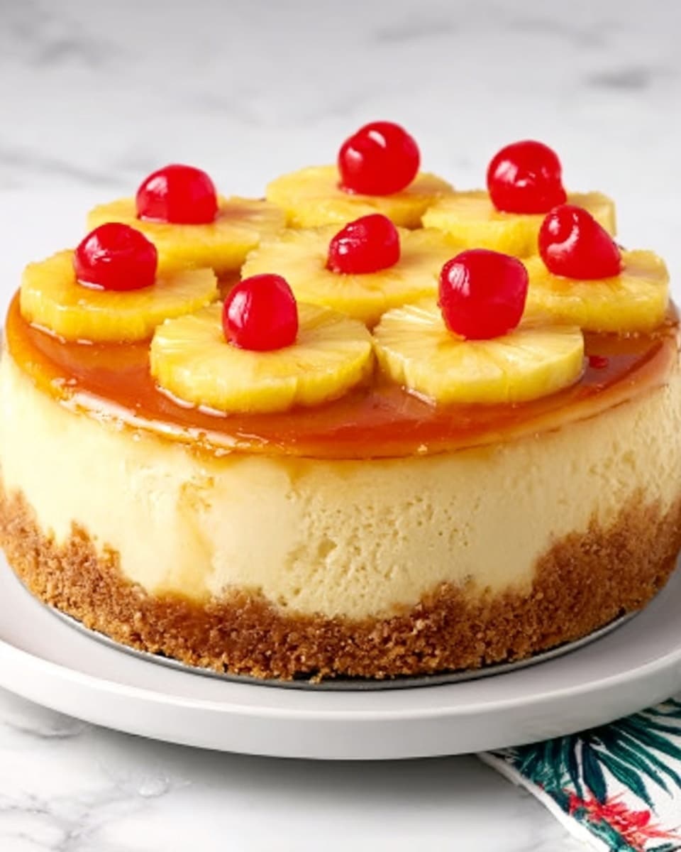 Pineapple Upside-Down Cheesecake Recipe - Recipe Image
