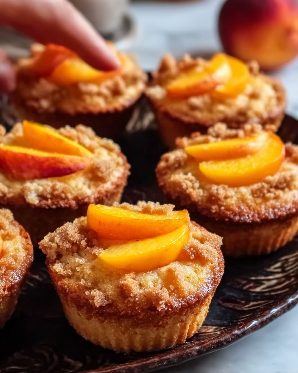 Peach Financiers: Elegant French Almond Cakes Recipe - Recipe Image