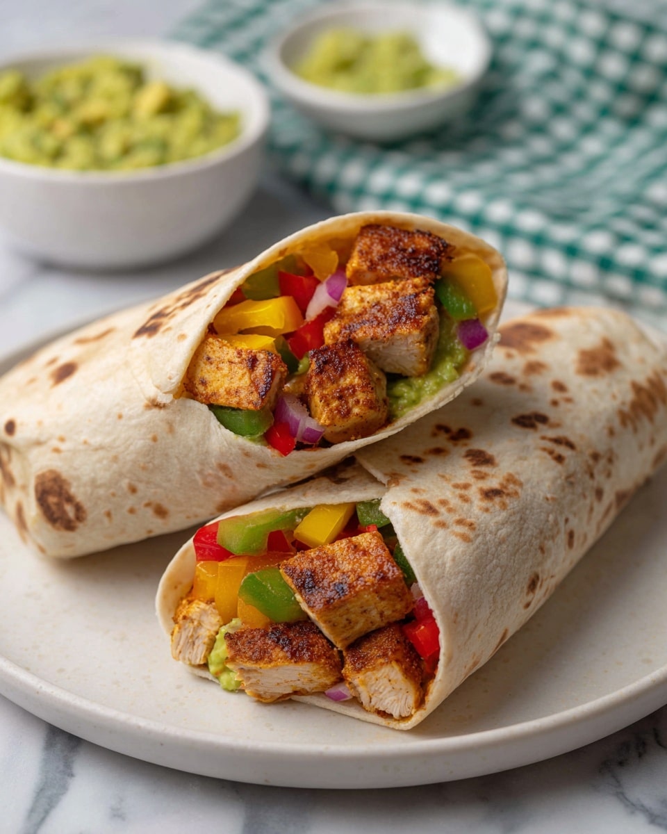 Easy Chicken Fajita Wraps Recipe - Recipe Image