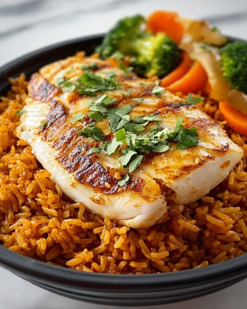 Baked Fish Rice Recipe