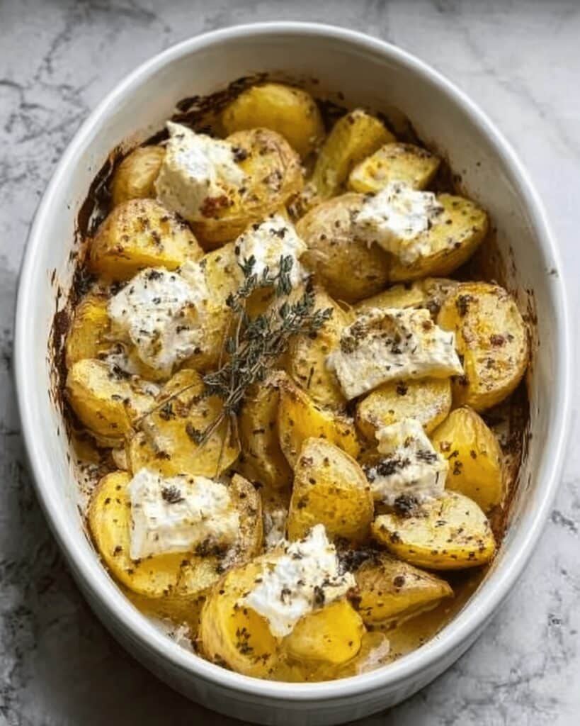 Baked Feta Potatoes Recipe