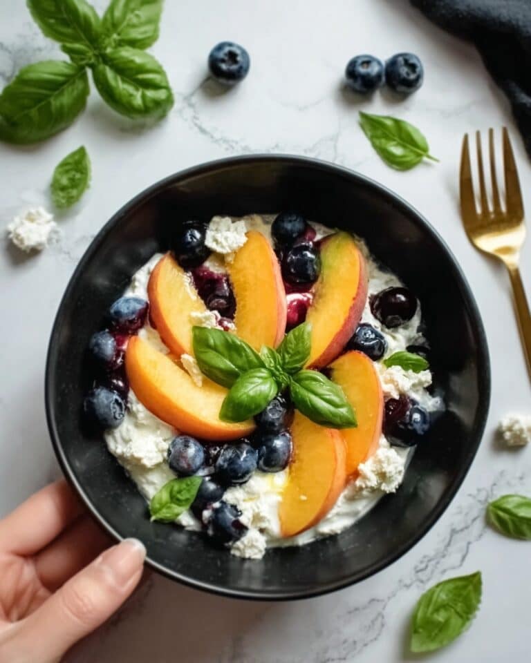 Blueberry Peach Feta Salad Recipe