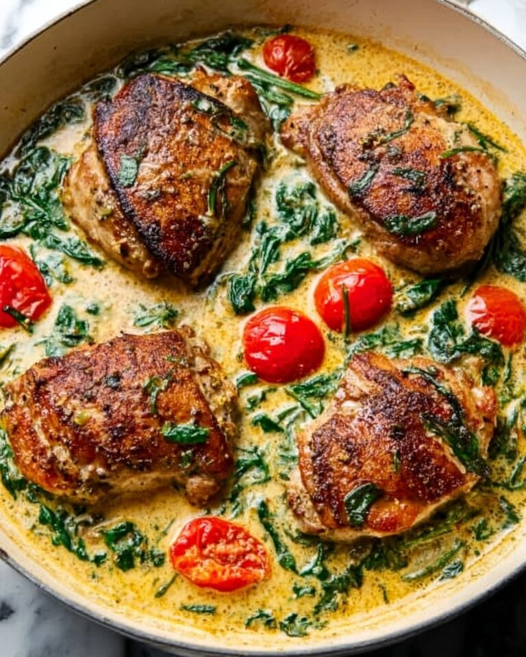 Creamy Pesto Chicken with Roasted Tomatoes and Spinach Recipe
