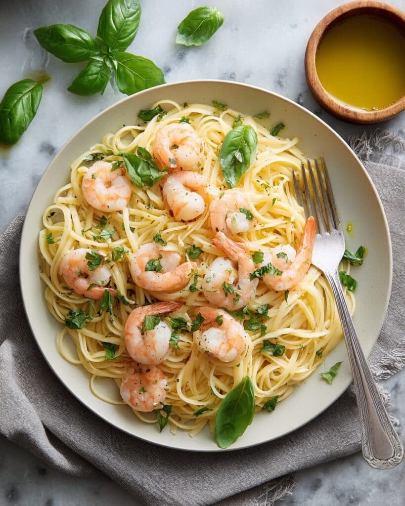 Shrimp Scampi with Whole Wheat Pasta Recipe