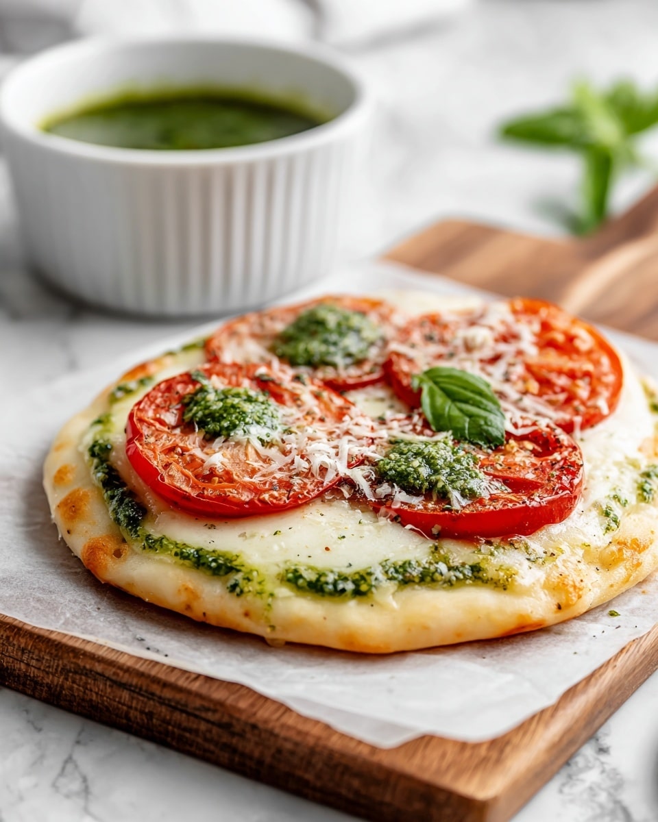 Pesto Flatbread Pizza Recipe - Recipe Image