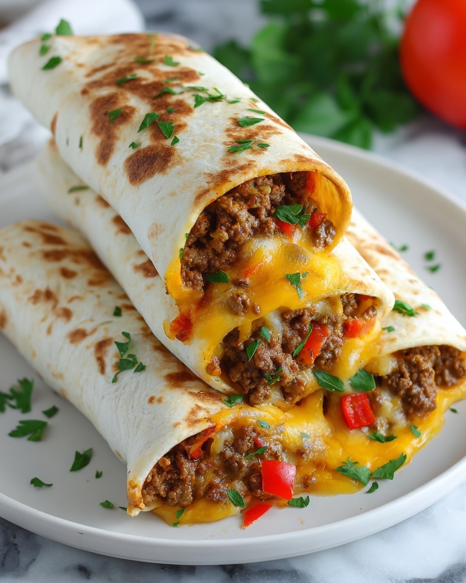 Nacho Cheese Beef Wrap Recipe - Recipe Image