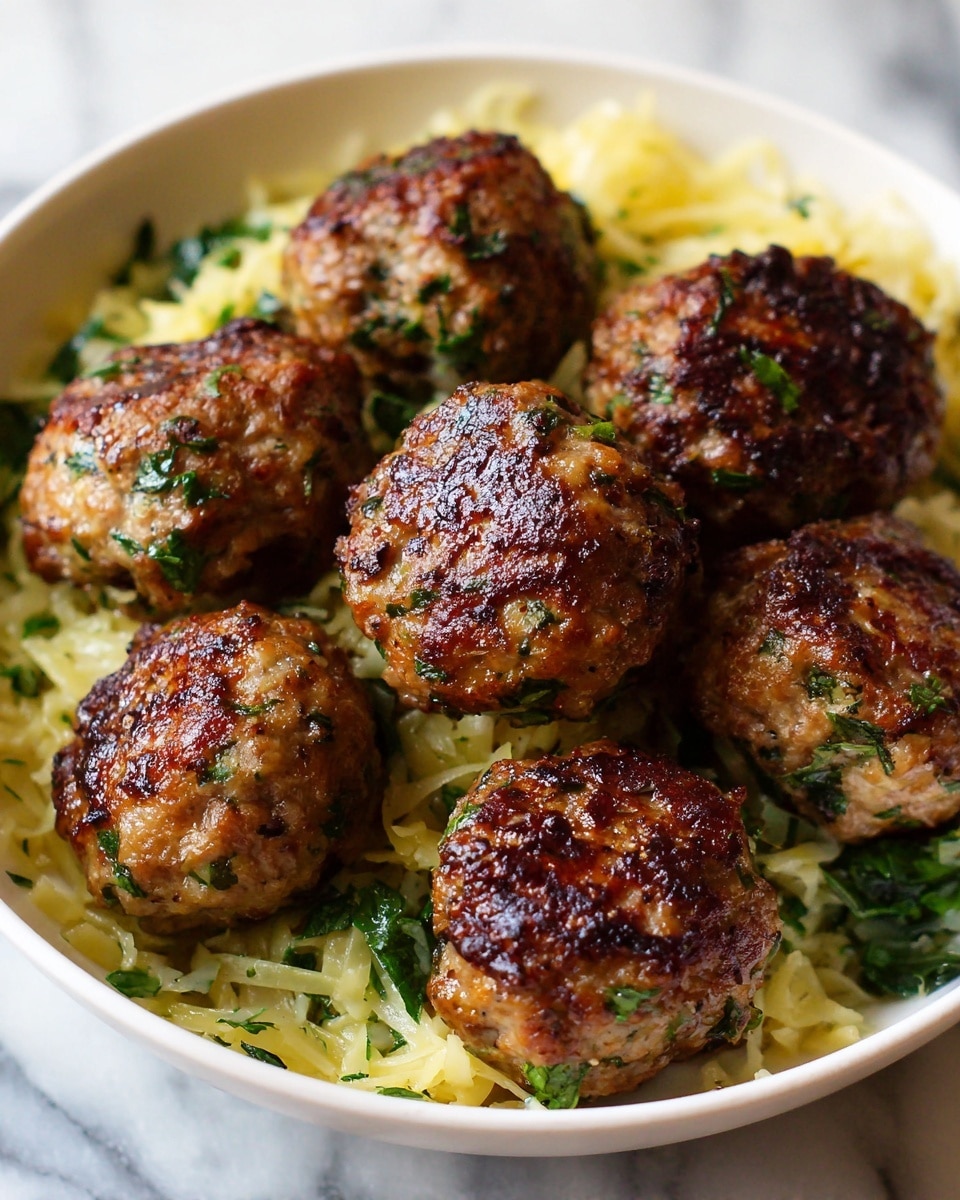Chicken Ricotta Meatballs with Spinach Recipe - Recipe Image