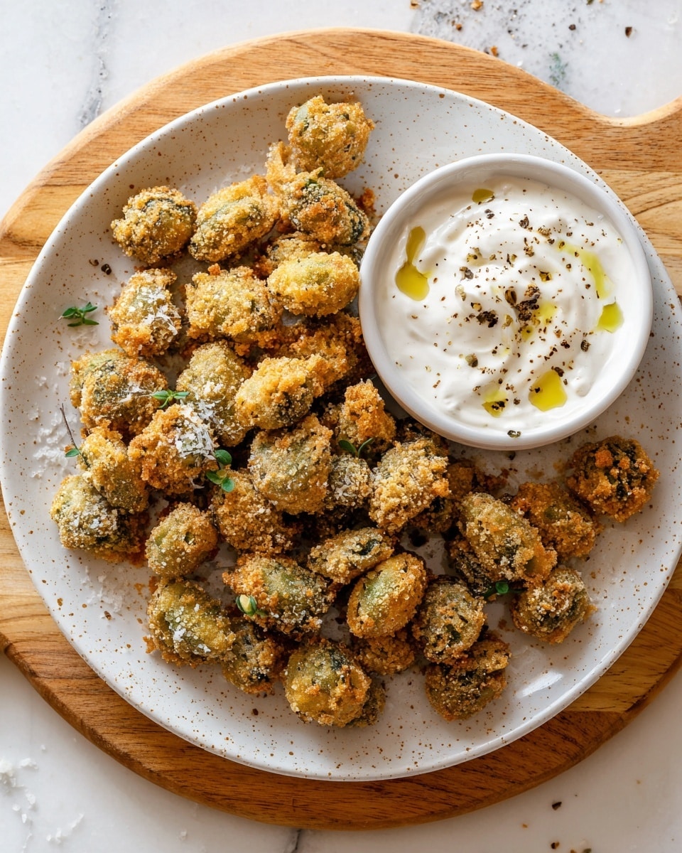 Fried Olives with Garlic Aioli Recipe - Recipe Image