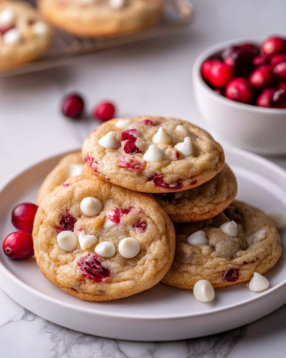 White Chocolate Cranberry Cookies Recipe - Recipe Image