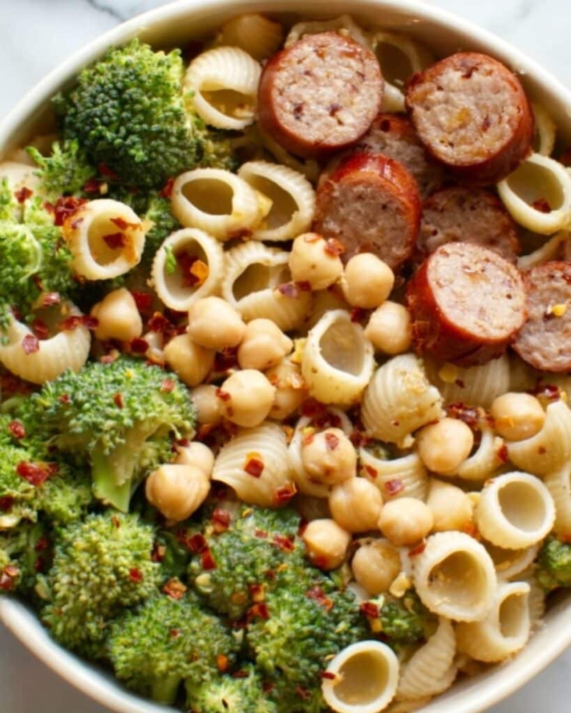 One Pot Orecchiette with Sausage and Broccoli Recipe