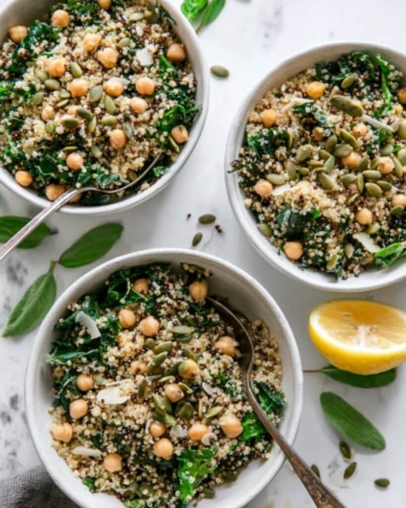 Herbed Quinoa & Chickpea Salad with Lemon Recipe
