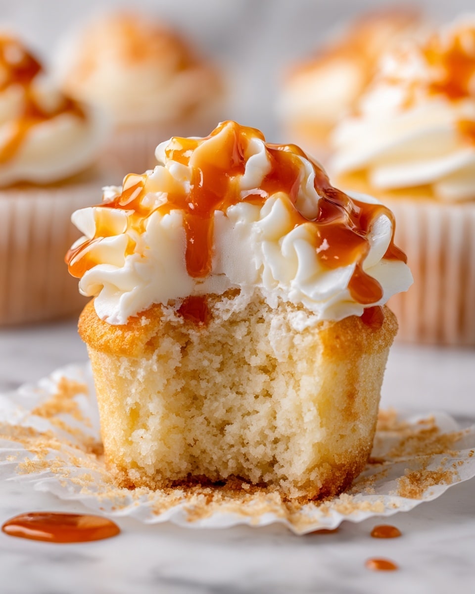 Honey Peach Cream Cheese Cupcakes Recipe - Recipe Image
