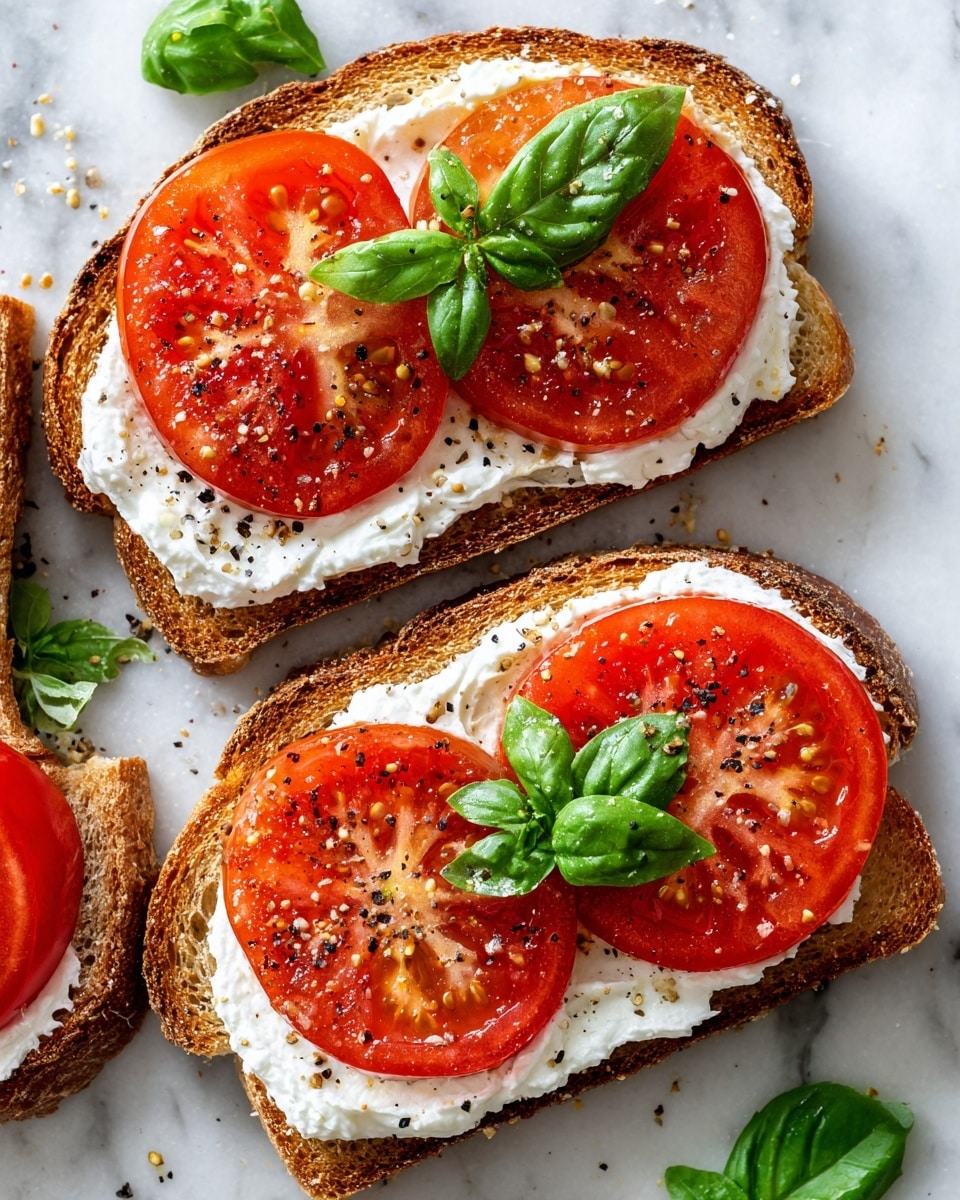 Ricotta & Tomato Sourdough Toast Recipe - Recipe Image