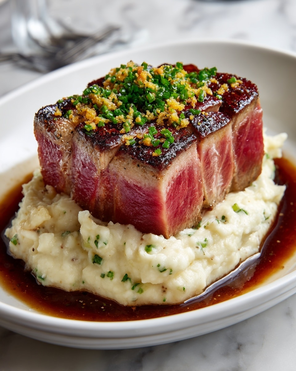 Perfectly Seared Chateaubriand with Béarnaise Sauce Recipe - Recipe Image