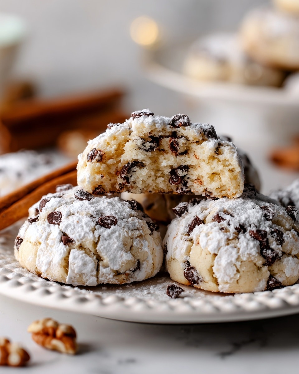 Peanut Butter Chocolate Chip Snowball Cookies Recipe - Recipe Image