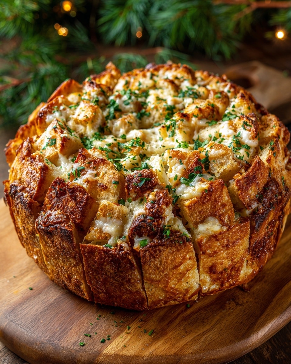 Cheesy Christmas Tree Bread Recipe - Recipe Image