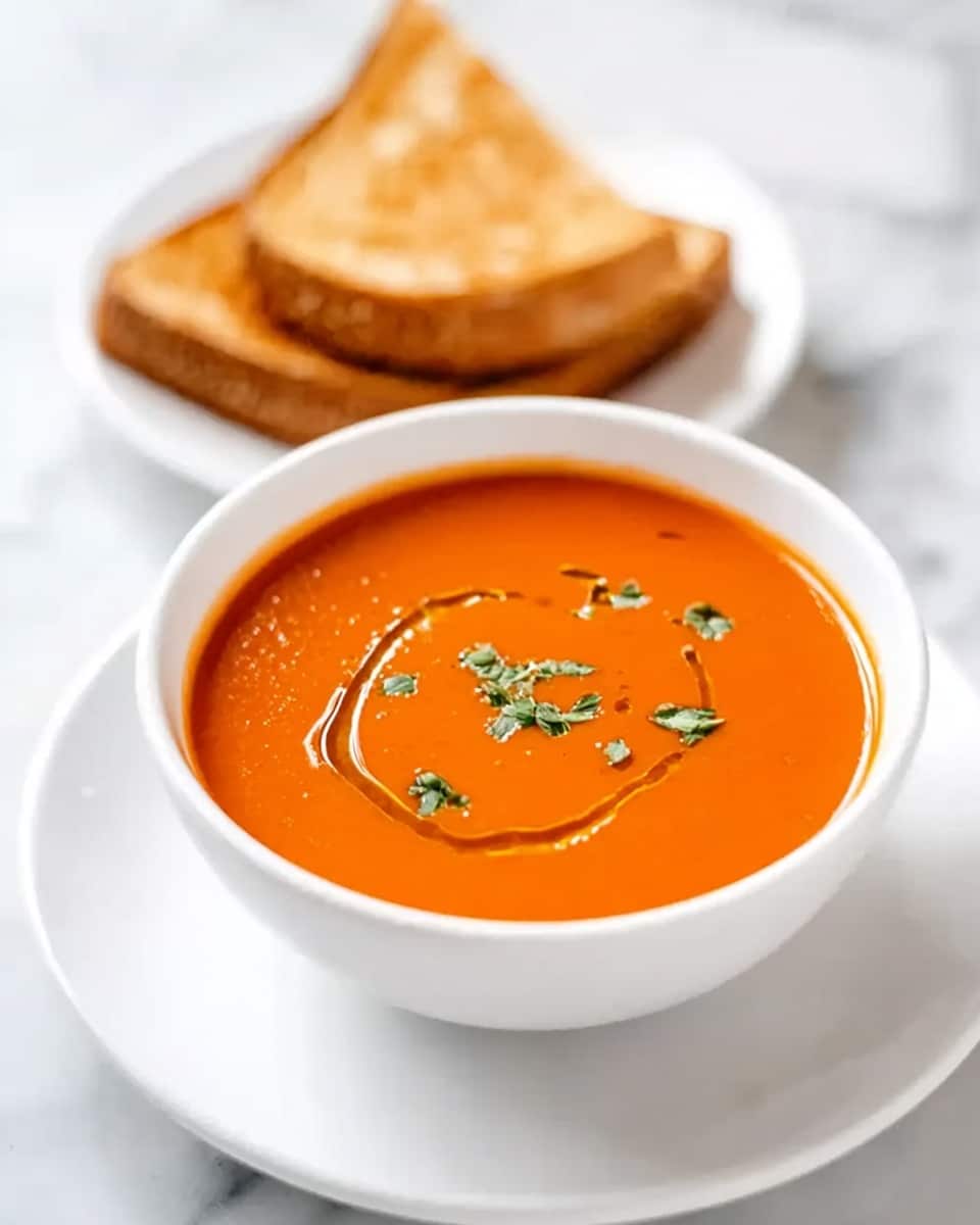 Creamy Tomato Bisque Soup Recipe - Recipe Image
