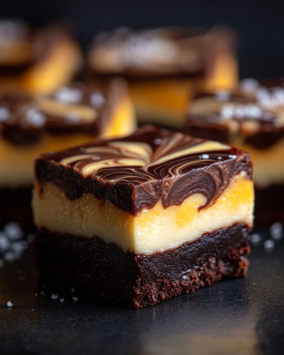 Halloween Cream Cheese Swirl Brownies Recipe - Recipe Image
