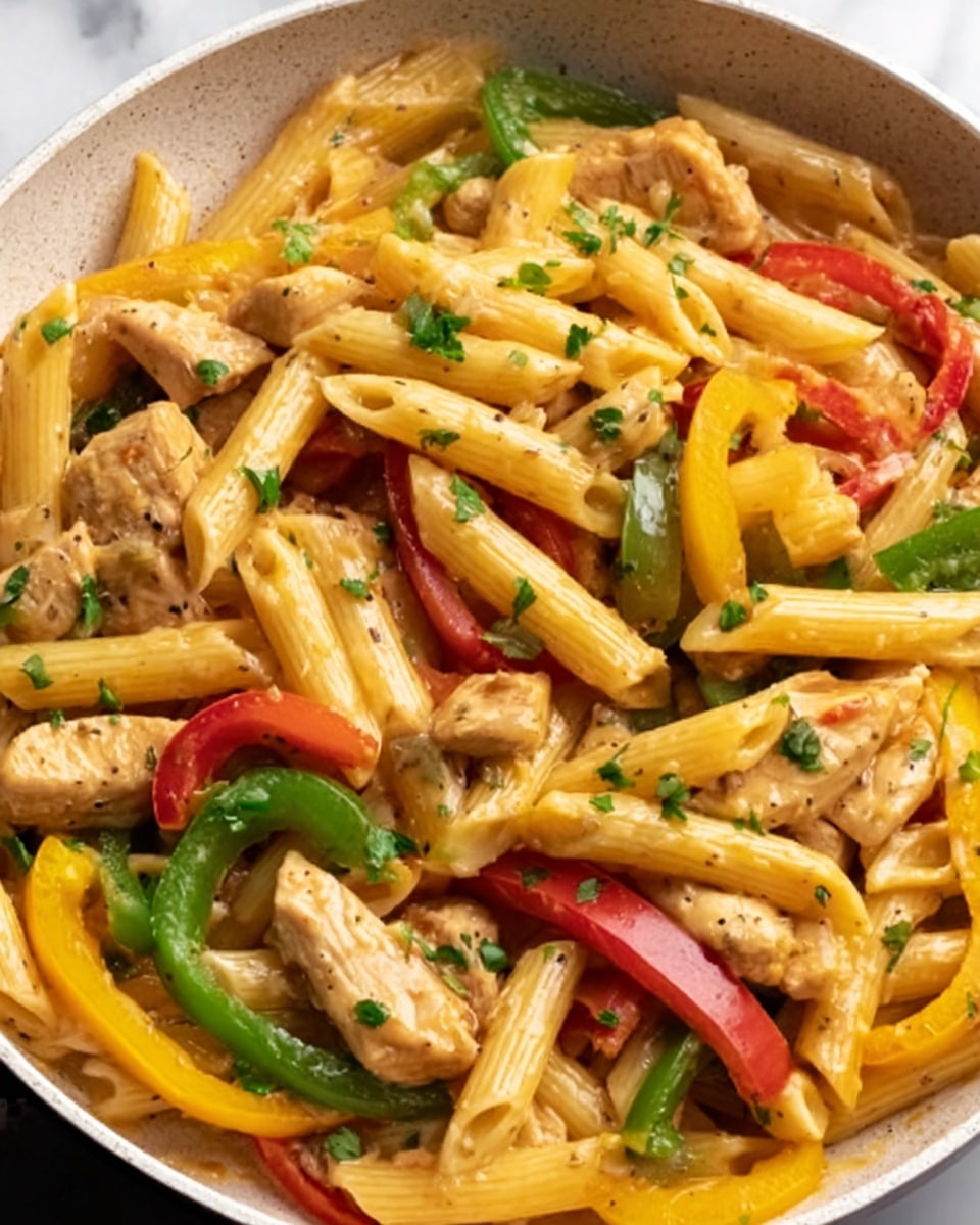 Creamy Rasta Pasta Recipe - Recipe Image
