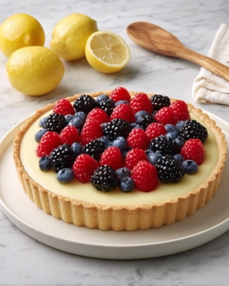 Lemon Berry Tart Recipe - Recipe Image