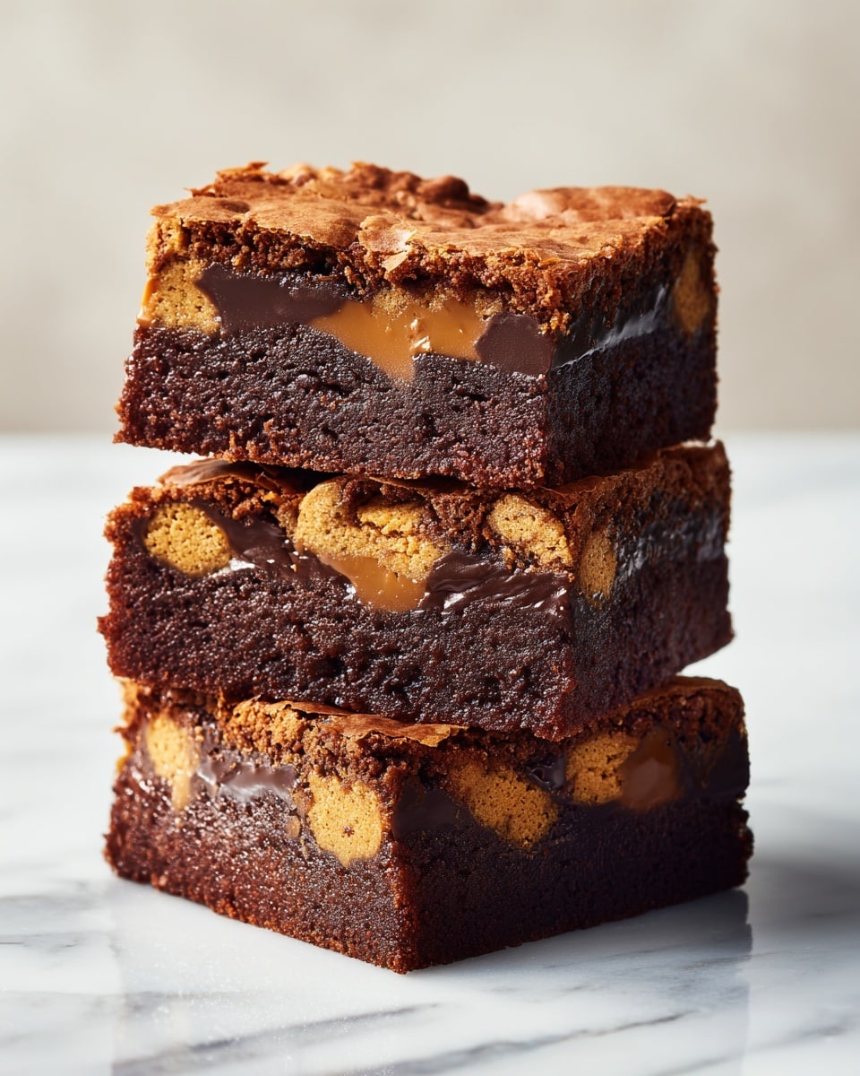 Cookie-Stuffed Brownies Recipe - Recipe Image