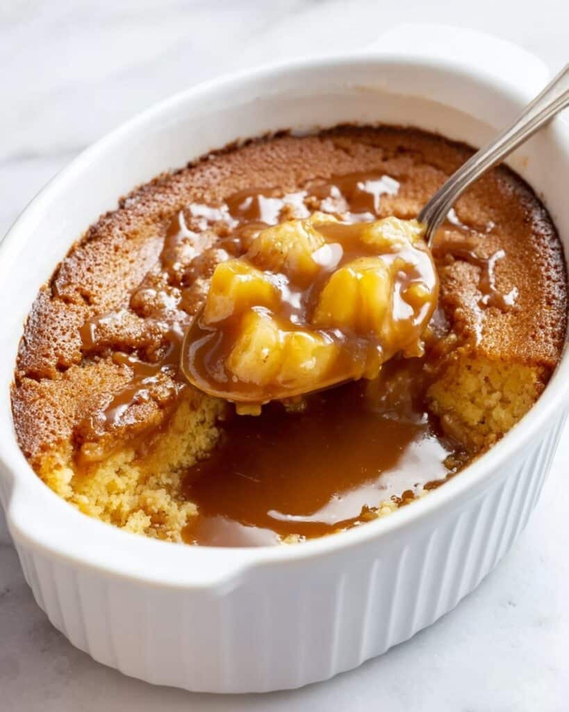 Slow Cooker Caramel Apple Pudding Cake Recipe