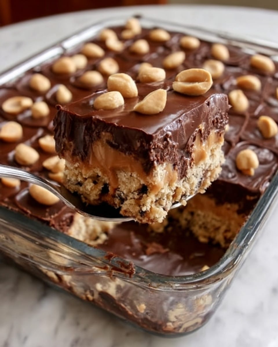 Peanut Butter Cup Dump Cake Recipe - Recipe Image