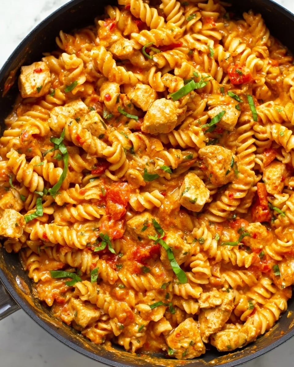 Creamy Tomato Chicken Pasta Recipe - Recipe Image