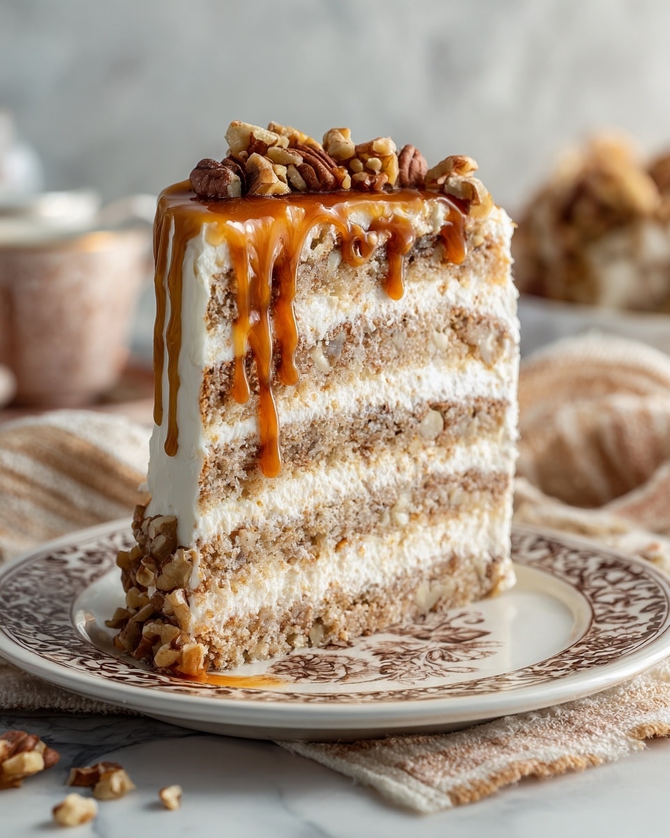 The Southern Pecan Caramel Cake Recipe - Recipe Image