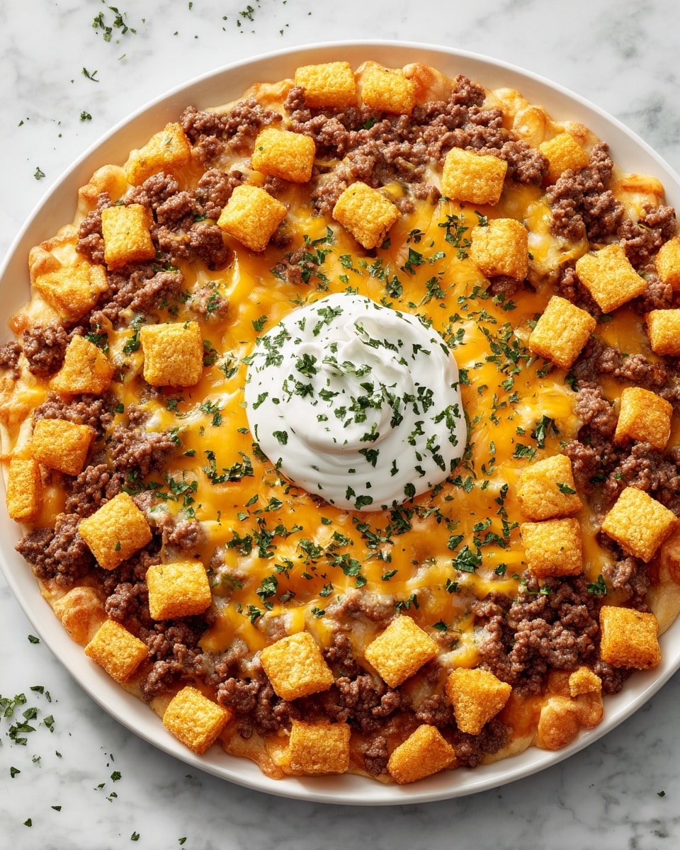 Cheesy One Pot Cowboy Casserole Recipe - Recipe Image