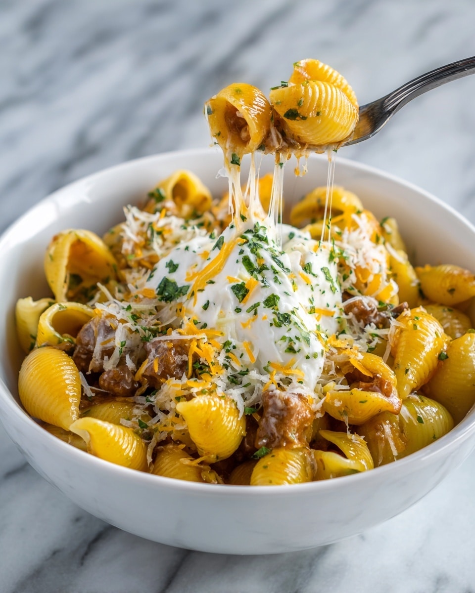 Cheesy Taco Cream Cheese Pasta Recipe - Recipe Image