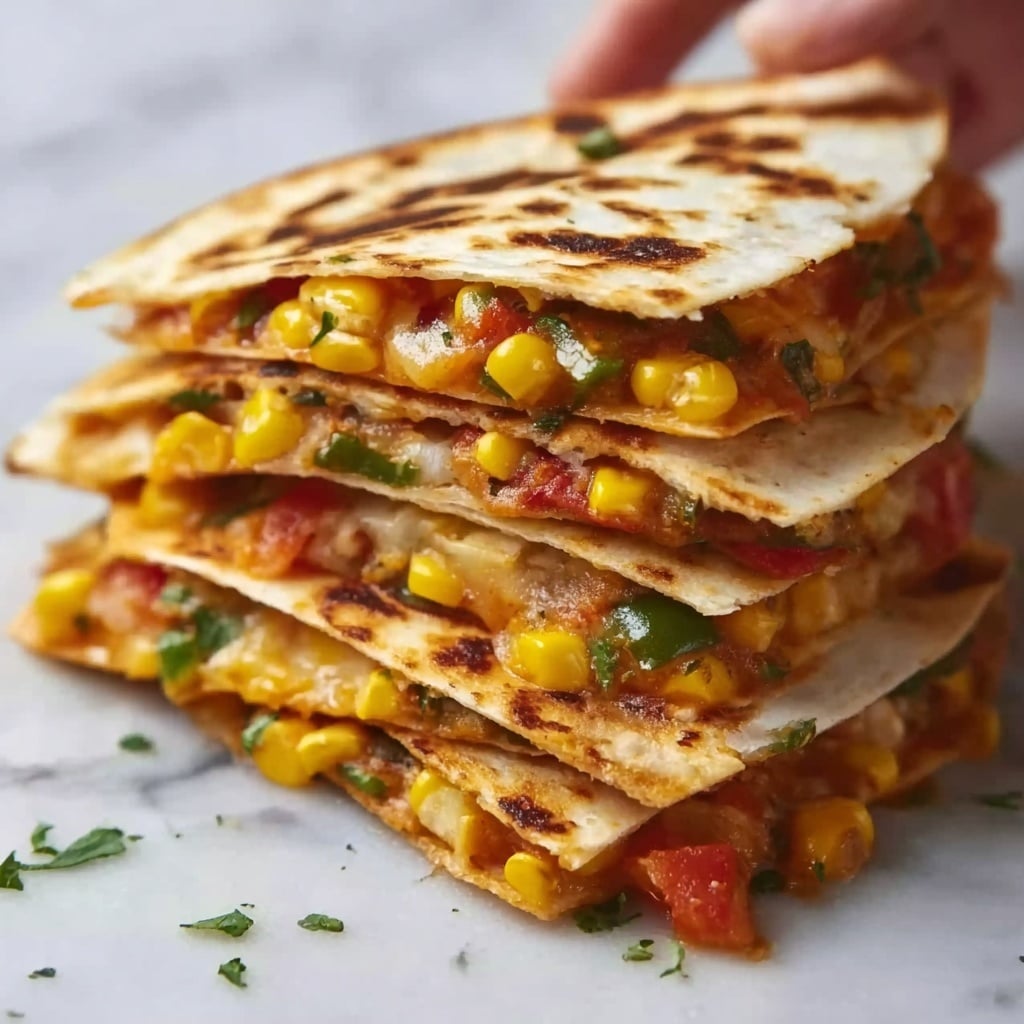 Farmer's Market Vegetarian Quesadillas Recipe - Recipe Image