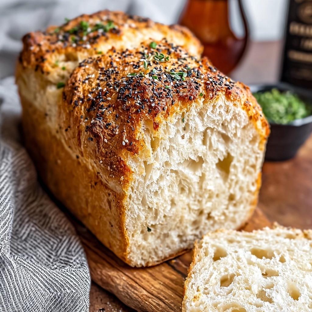 Easy Everything Bagel Beer Bread with Cheddar Recipe - Recipe Image