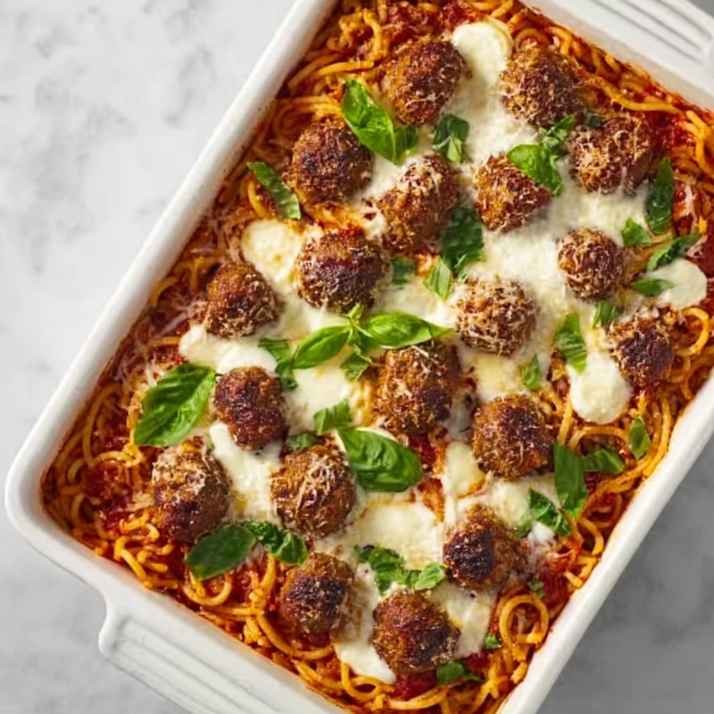 Baked Spaghetti and Meatballs Recipe