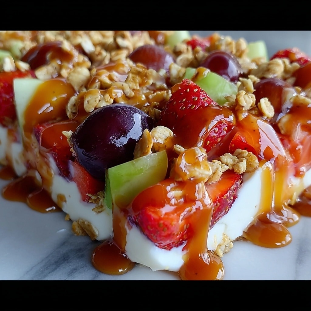 Caramel Crunch Cheesecake Fruit Salad Recipe - Recipe Image